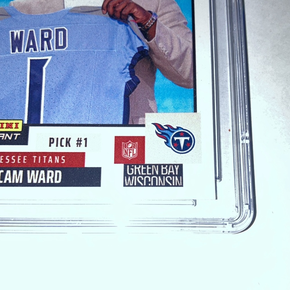 2025 Panini Instant NFL Draft Night Cam Ward Tennessee Titan Rookie Card CGC 10 - Picture 3 of 4